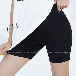 Quần legging đùi Choobe cạp chun cao cấp thun ngắn nữ co giãn tốt dáng ôm - Q31