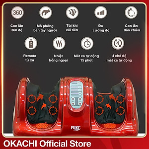 Máy massage chân hồng ngoại Fuki FK-6811 (màu đỏ)