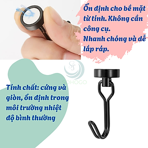 [Bộ 2  Cái]- Nam Châm Móc Treo Lực Hút Siêu Mạnh, Móc Treo Nam Châm Treo Đồ Lực Hút Siêu Mạnh T009