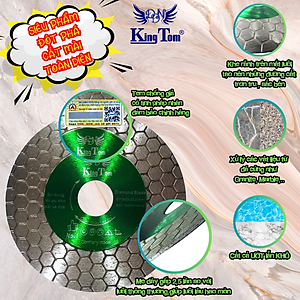 Lưỡi Cắt Đa Năng 2IN1 120mm KingTom - Chuyên Đá Cứng, Đá Granite, Hoa Cương (Vừa cắt, vừa mài trên cùng một đĩa)