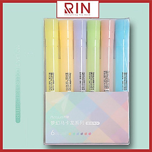 Set 6 bút highlight dạ quang đánh dấu dòng Macarone and Mid Highlighter
