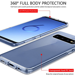 Ốp lưng chống sốc cho Samsung Galaxy S23 Ultra S22 S21 FE Ultra Z Flip 3 4 Fold 3 4 Note 10 Plus Lite hiệu Likgus Crashproof mặt lưng cường lực viền dẻo chống ố vàng - Hàng nhập Khẩu