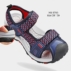 Giày sandal bé trai rọ bít mũi thể thao năng động và cá tính đi học đi biển thời trang 4 5 6 7 8 9 10 11 12 tuổi ST63