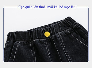 Quần bò / Quần jean trẻ em cho bé trai dày dặn, chất cotton mềm mát, hàng QC mẫu mới