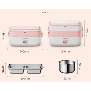 Hộp đựng cơm văn phòng, Hộp Cơm Cắm Điện 3 Tầng Inox ,Hộp hâm nóng thức ăn YOICE- HÀNG CHÍNH HÃNG