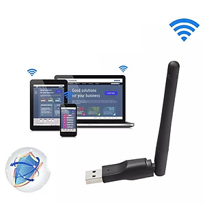 USB Thu Wifi Chuẩn N Tốc Độ Cao 150Mbps Tăng Khả Phạm Vi Thu Phát Sóng Wifi Cho Máy Tính Xách Tay, Máy Tính Để Bàn, Thiết Bị Thu Nhận Ngoại Vi - Hàng nhập khẩu
