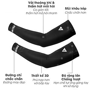 Ống Găng Cánh Tay Che Nắng Chống Tia cực tím Cycling đạp xe đạp chất liệu vải thoáng khí, thấm hút mồ hôi (nhiều size) Mai Lee