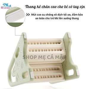 Thang mini ghế đôn 2 bậc cho bé có tai vin, Nhựa cao cấp tải trọng lên tới 75kg