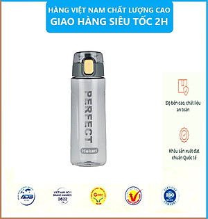 Bình nước thể thao - Bình nước chịu nhiệt 700ml Hokori Việt Nhật. Không mùi ,kháng khuẩn, không chứa BPA an toàn tuyệt đối cho sức khỏe tặng kèm hình dán sticker- Hàng chính hãng
