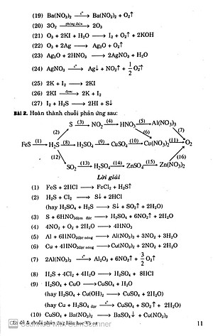 Sách Sơ Đồ Và Chuỗi Phản Ứng Hóa: Vô Cơ 10-11-12
