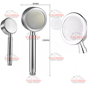 Bộ vòi sen tăng áp nước chảy mạnh, đầy đủ bát sen tăng áp dây sen inox cài sen