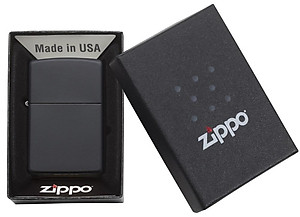 Bật Lửa Zippo Black Matte 218