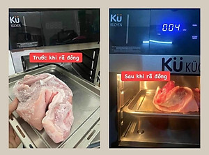 Nồi Chiên Không Dầu Kết Hợp Nồi Hấp - KUCHEN ĐỨC -  KU PCL2228 - 15 Lít - Hàng chính hãng.