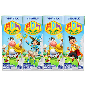 Thùng 48 Hộp sữa dinh dưỡng Vinamilk ADM Gold IQ có đường 180ml