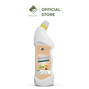 Nước tẩy rửa bồn cầu hữu cơ Ecocare 1L làm sạch, diệt khuẩn, khử mùi hiệu quả với tinh dầu Sả chanh/Quế
