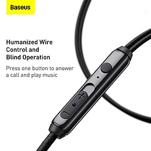 Tai nghe AUX 3.5mm Baseus Encok H19 Wired Earphone-Hàng Chính Hãng Baseus