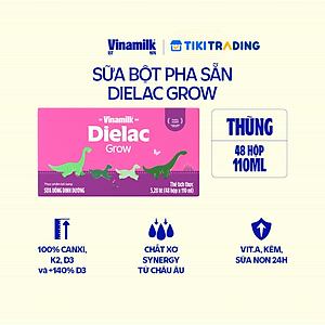Thùng 48 Hộp Sữa Bột Pha Sẵn Vinamilk Dielac Grow 110ml