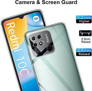 Ốp lưng silicon dẻo trong suốt mỏng 0.6mm cho Xiaomi Redmi 10C hiệu Ultra Thin độ trong tuyệt đối chống trầy xước - Hàng nhập khẩu