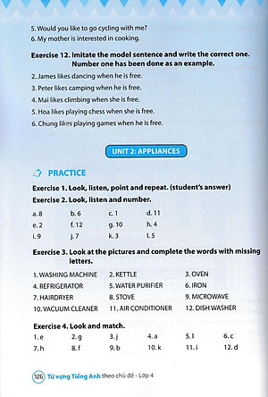 Sách Từ Vựng Tiếng Anh Theo Chủ Đề Lớp 4
