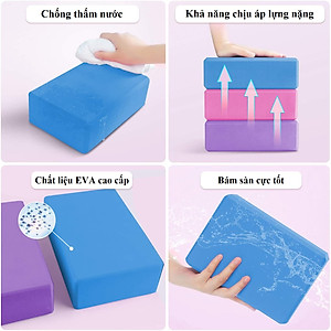 Gối Gạch Tập Yoga Chọn Màu Chất Liệu EVA Mật Độ Cao Nặng 185 Gram Chính Hãng Dododios – Gối Tập Yoga Tập Gym Tập Thể Thao Cao Cấp