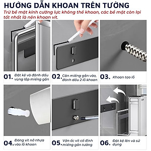 Kệ inox 304 DandiHome đựng dao thớt, đũa đa năng trong nhà bếp