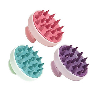 Lược gội đầu silicone - Massage da đầu, giảm ngứa, giảm gàu tăng cường tuần hoàn máu giảm gãy rụng tóc