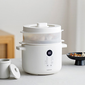 Nồi nấu chậm đa năng Locknlock EJP164IVY - Multi function slow cooker 220V, 50Hz, 350W - Dung tích 2.5L - Hàng chính hãng