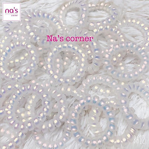 Cột tóc lò xo / buộc tóc lò xo ánh nhũ thời trang