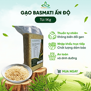 Gạo Basmati India 1121 (Ấn Độ) Túi 1kg