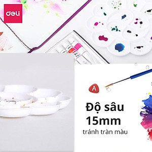 Khay pha màu 10/14 ngăn Deli - 1 chiếc - 9402 / 9403