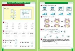 Rèn kĩ năng Cộng trừ trong phạm vi 100 (không nhớ và có nhớ) - Bí quyết học giỏi toán cho trẻ 6-7 tuổi 