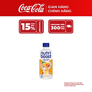 [SALE 11.11] Lốc 24 Chai Nutriboost Nước Uống Sữa Trái Cây Hương Cam 297ml – Thực Phẩm Bổ Sung, Coca-Cola Official Store