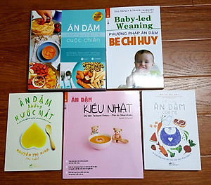 Combo Sách Ăn dặm kiểu nhật, Ăn dặm không phải cuộc chiến, Phương pháp ăn dặm bé chỉ huy, Ăn dặm không nước mắt, Sổ tay ăn dặm của mẹ (Trọn bộ 5 cuốn)