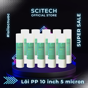 Combo 10 lõi lọc PP 10 inch 5 micron - Lõi số 1 máy lọc nước Nano/UF/RO, bộ lọc thô - Hàng chính hãng