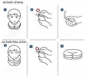 Đai Gối Hơi Đỡ Cổ Massage Hỗ Trợ Điều Trị Kéo Dãn Đốt Sống Cổ KUNBE ( Bóng Kim Loại )