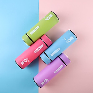 Bình Giữ Nhiệt 6 Oup Lỗi Thuỷ Tinh Nắp Inox - Bình Giữ Nhiệt 450ml Giao Màu Ngẫu Nhiên