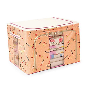 Hộp vải khung sắt đựng chăn màn quần áo vật dụng đa năng