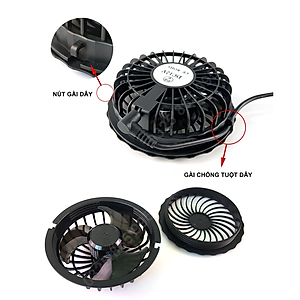 Bộ Phụ Kiện Áo Điều Hòa Nhật Bản [Quạt 12V], Pin 30.000mAh Quạt Áo Điều Hòa, Chạy 17-19H, Bảo Hành 12 Tháng