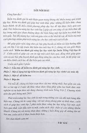 Kiểm Tra, Đánh Giá Năng Lực Học Sinh Lớp 2 - Môn Tiếng Việt - Học Kì 2