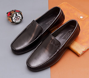 Giày lười da nam ORSIL mã  LF-AT01 2 màu đen và nâu