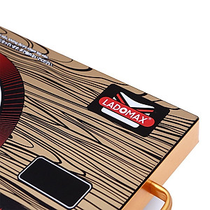 Bếp Điện Hồng Ngoại Ladomax Ha666 Màu giả gỗ, công suất 2200w, không kén nồi chảo-Hàng chính hãng