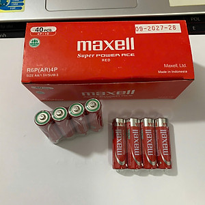 40 VIÊN PIN MAXELL AA TEM BẠC PDA - HÀNG CHÍNH HÃNG