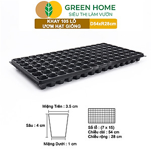 Khay Ươm Hạt Giống Greenhome, 105 Lỗ, Thoáng Rễ, Nảy Mầm Cao, Tiết Kiệm Diện Tích Ươm, Độ Bền Cao