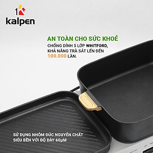 Bếp Nướng Lẩu Đa Năng Kalpen Công Suất 2200W chuẩn Đức - Hàng chính hãng