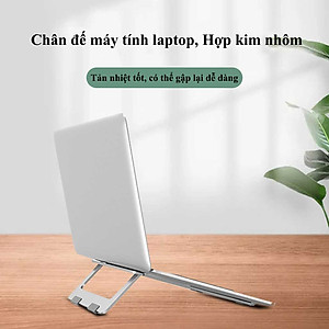 Đế nhôm gập tản nhiệt HXSJ dành cho Laptop, Macbook - Hàng nhập khẩu 