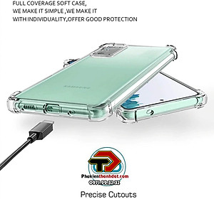Ốp lưng chống sốc trong suốt cho Samsung Galaxy S20 FE hiệu Likgus giúp chống chịu mọi va đập - Hàng chính hãng