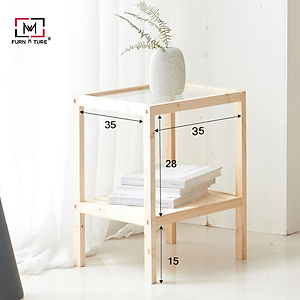 KỆ GỖ TRANG TRÍ MẶT KÍNH - GLASS SHELF NATURAL