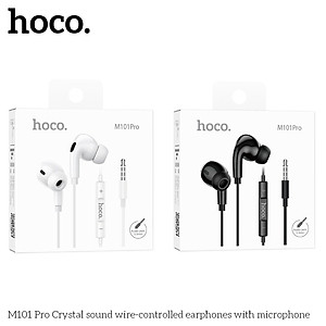 Tai Nghe có dây nhét tai M101 Pro 3.5mm âm thanh hay, chống ồn, hỗ trợ mic nghe gọi đầy đủ dây dài 1.2m - Hàng Chính Hãng