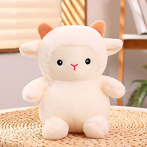 Gấu Bông Con Cừu Trắng Tuyệt Đẹp Mềm Mịn Siêu Dễ Thương (25cm) Hàng Xịn Loại 1 Cao Cấp, An Toàn Cho Trẻ Nhỏ