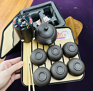 BỘ ẤM CHÉN TRÀ ĐẠO FULL ĐẦY ĐỦ PHỤ KIỆN, TÚI HỘP, KHAY TRÀ SANG CHẢNH